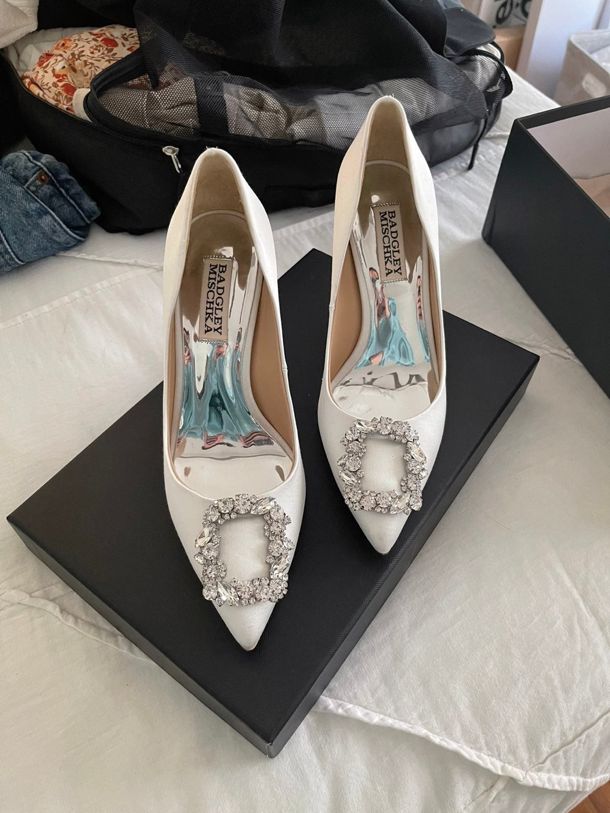 Badgley Mischka Cher Crystal Embellished Pump
