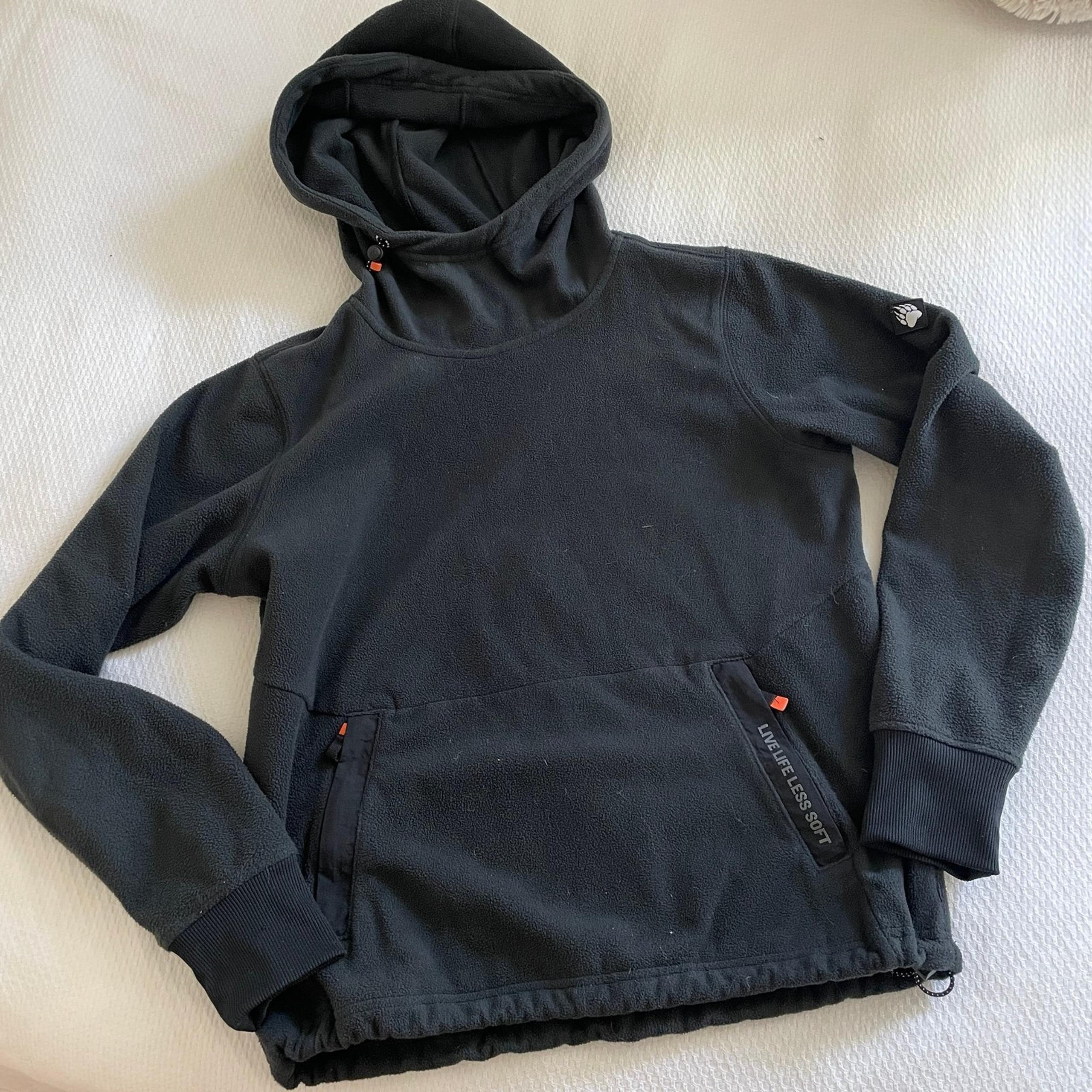 Duluth Trading Co. Alaskan Hard Gear Thaw Depth Fleece Hoodie Womens Small Black