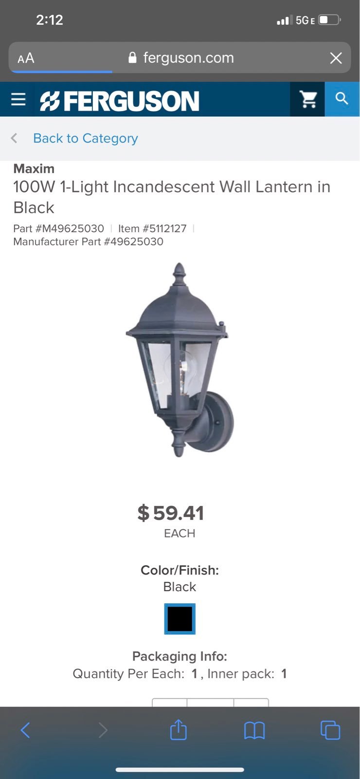 Maxim Lighting Porch Light