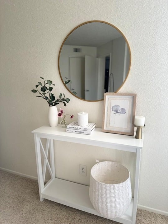 2-Tier Console Table, Entryway Table, Narrow Sofa Table White | SALEModern Farmh