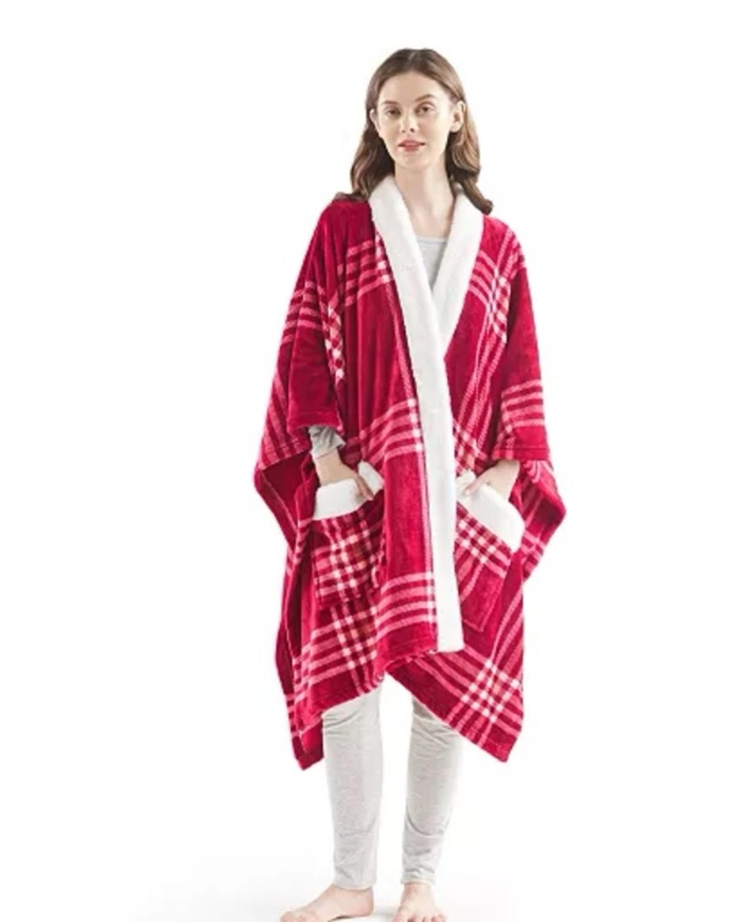 Charter Club Shawl Blanket / Cozy Plush Wrap 50" x 70" Throw