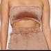 Skims Velour Bandeau Top Sienna New with Tags Kim Kardashian Collection Medium