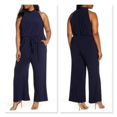 Vince Camuto Ruffle Collar Jumpsuit