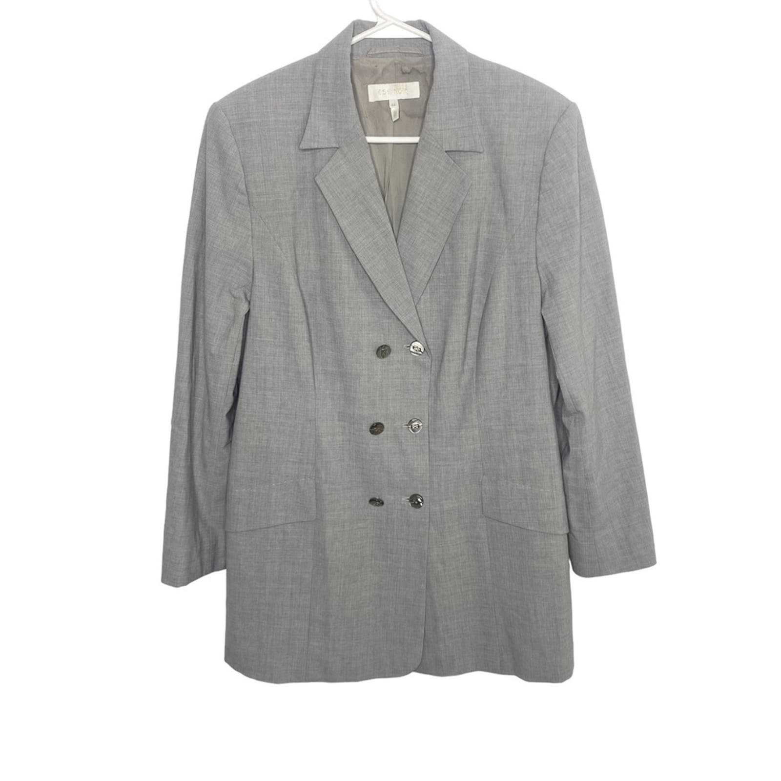 ESCADA designer gray blazer size 44