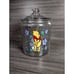 Vintage Rare Walt Disney Winnie The Pooh Large Cookie Canister Glass Fall Decor
