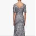 Alex Evenings Stretch Lace Shoulder Gown