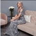 Alex Evenings Stretch Lace Shoulder Gown