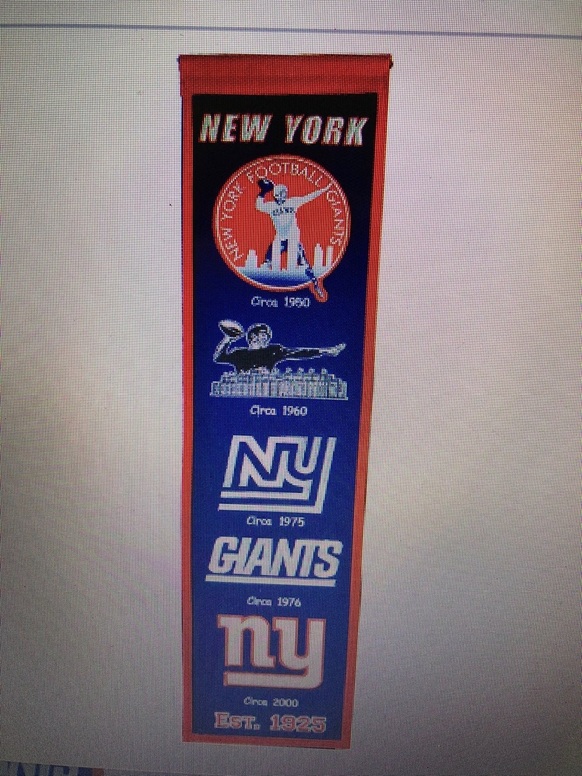 New York Giants winning streak NFL heritage banner