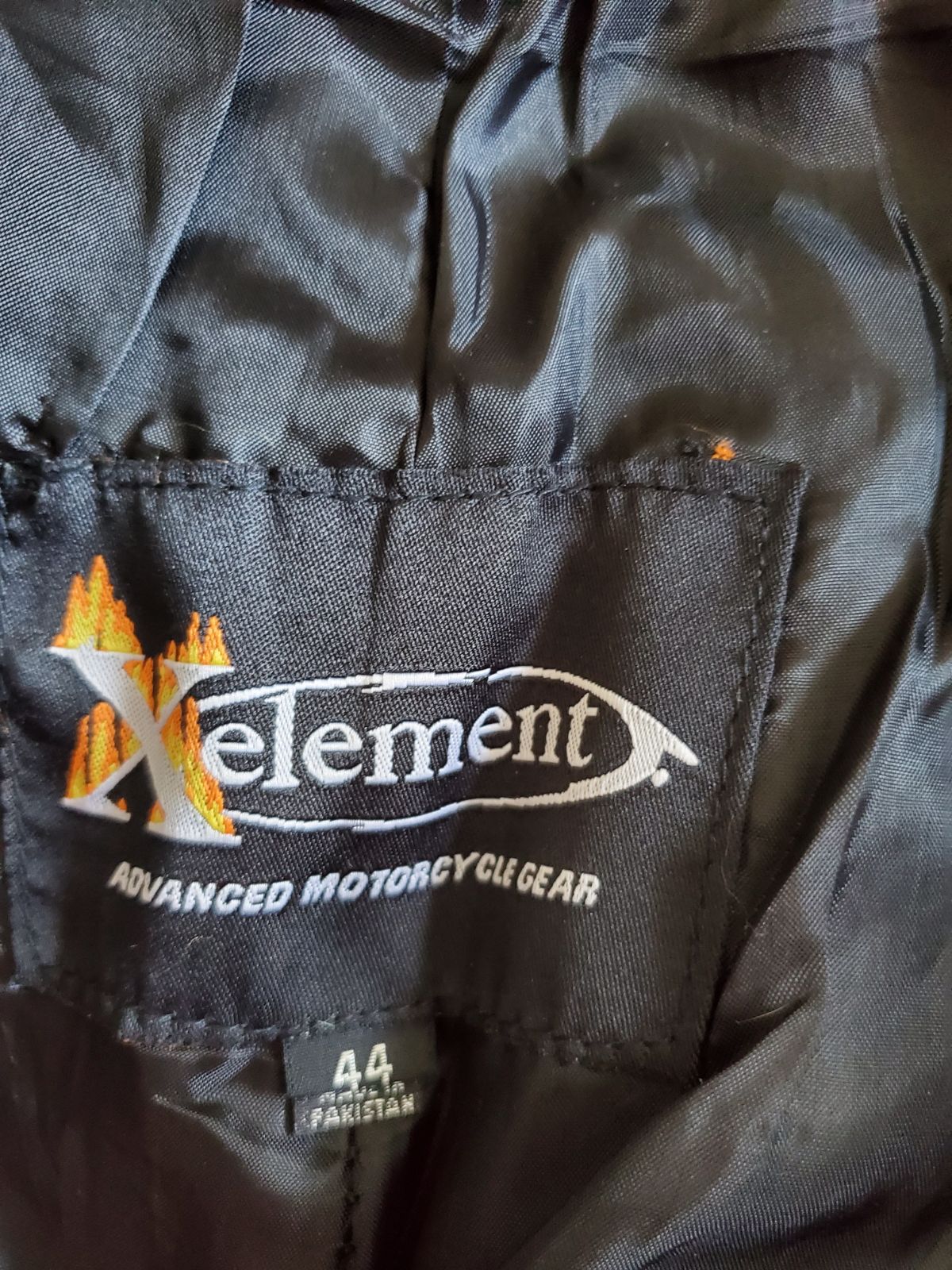 XElement black leather motorcycle pants