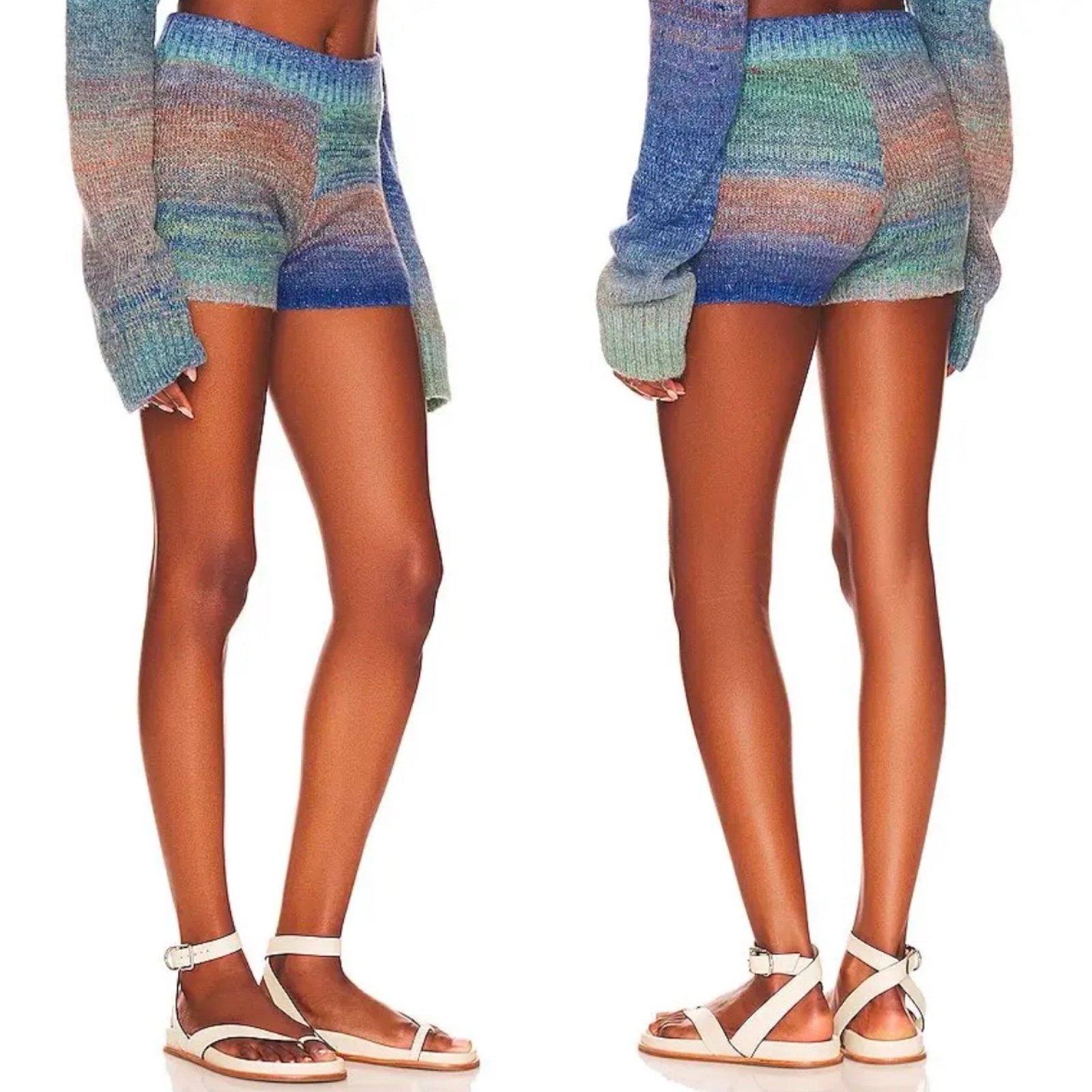 L*SPACE ZOE SHORT - BLUE OMBRE NWT XS