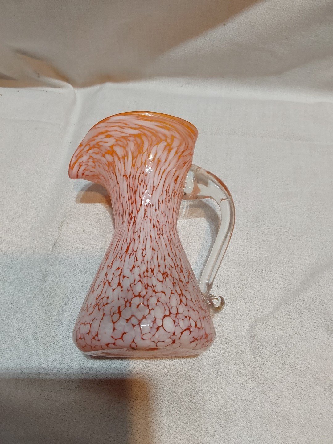 Mid Century Murano Inspired Glass Pitcher