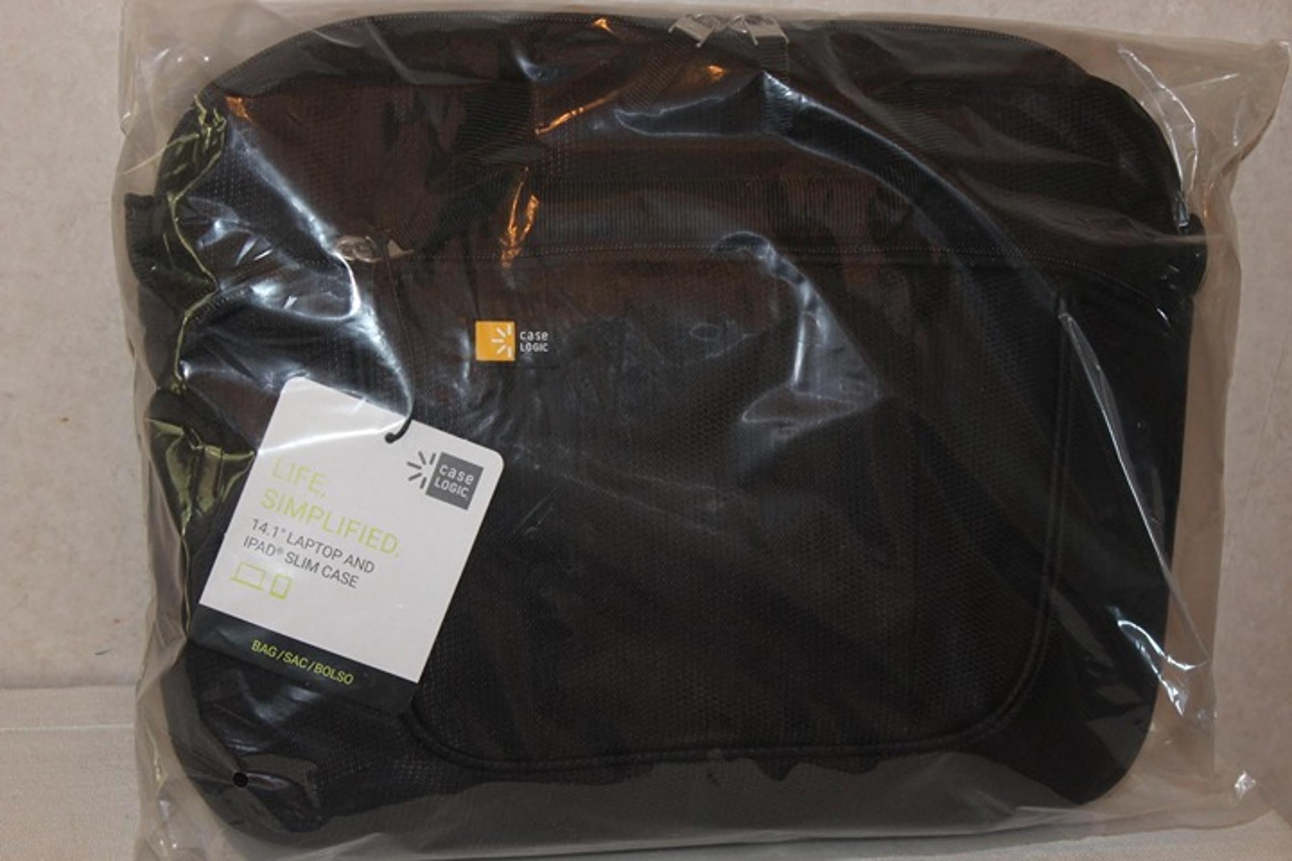 NEW Case Logic 14.1 Inch Laptop and IPad Slim Black Case - 3201576