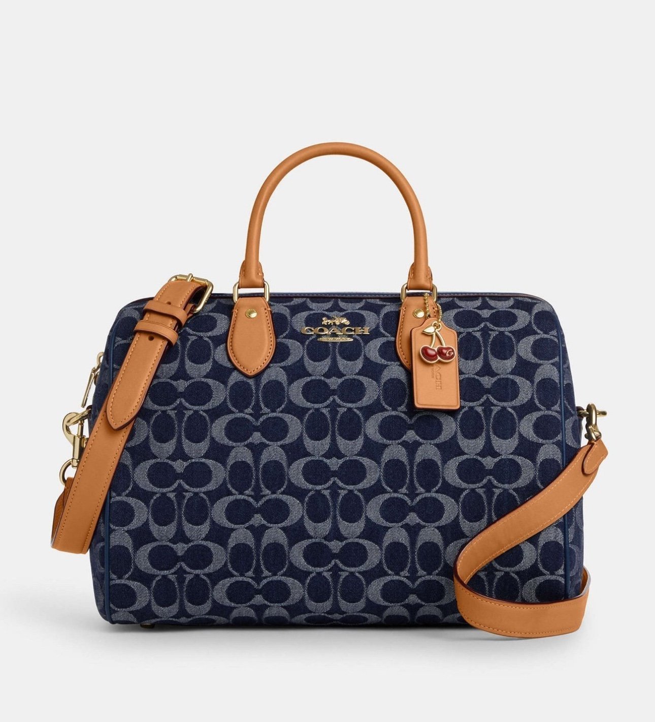 Coach Rowan Large Satchel Bag and Signature Denim wallet NWT