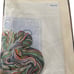 Vintage 1990 stamped cross stitch Bucilla pattern Grannycore cottage box u