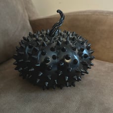 Rachel Zoe Black Spike Pumpkin Halloween Decor