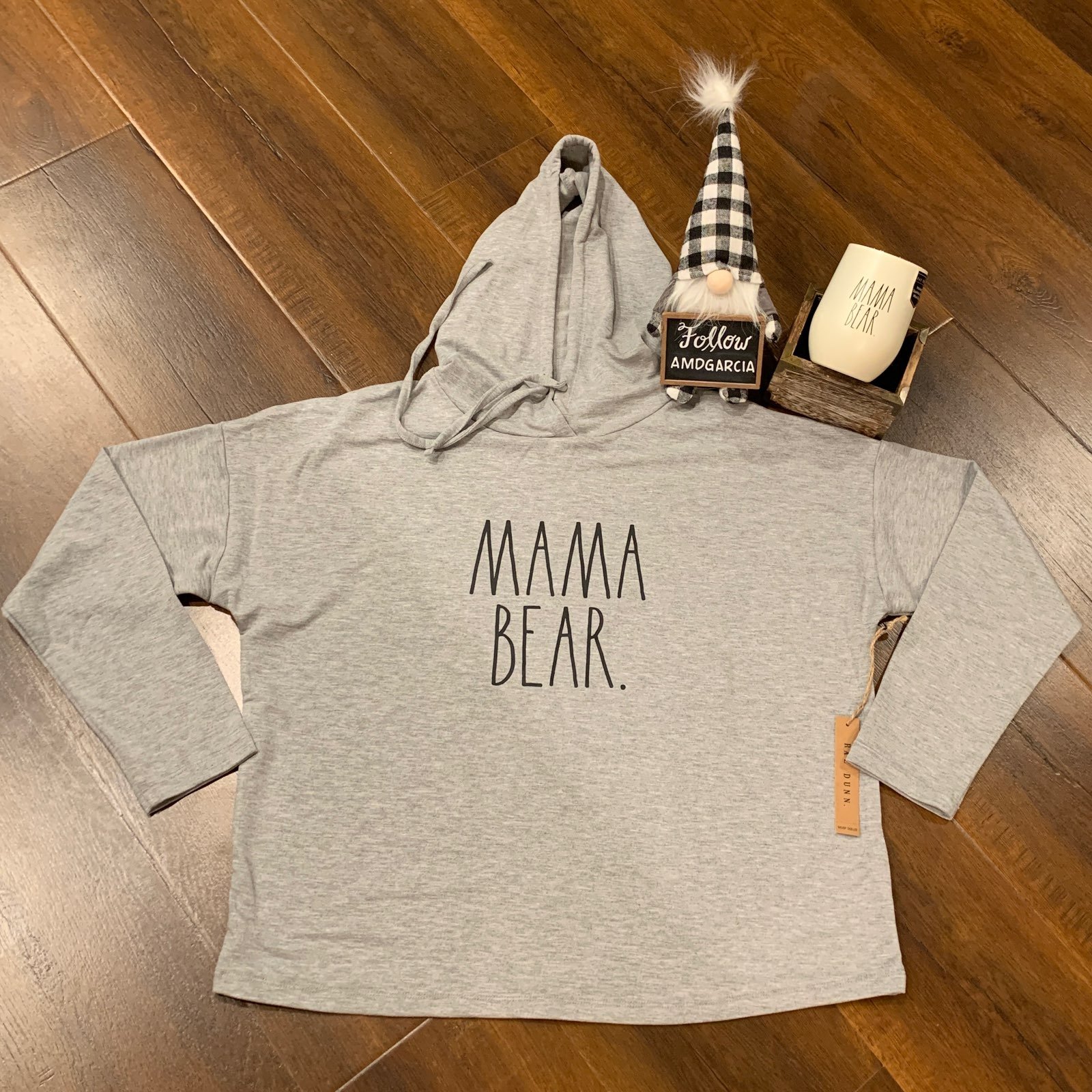 RaeDunn MAMA BEAR Hoodie/Tumbler SET