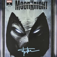 Moon Knight #2 CGC SS 9.8 Signed TYLER KIRKHAM TITLE DRESS VARIANT