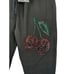 REBEL Vengeance shiny sparkly beaded 90s skull jogger fleece black skater sz L