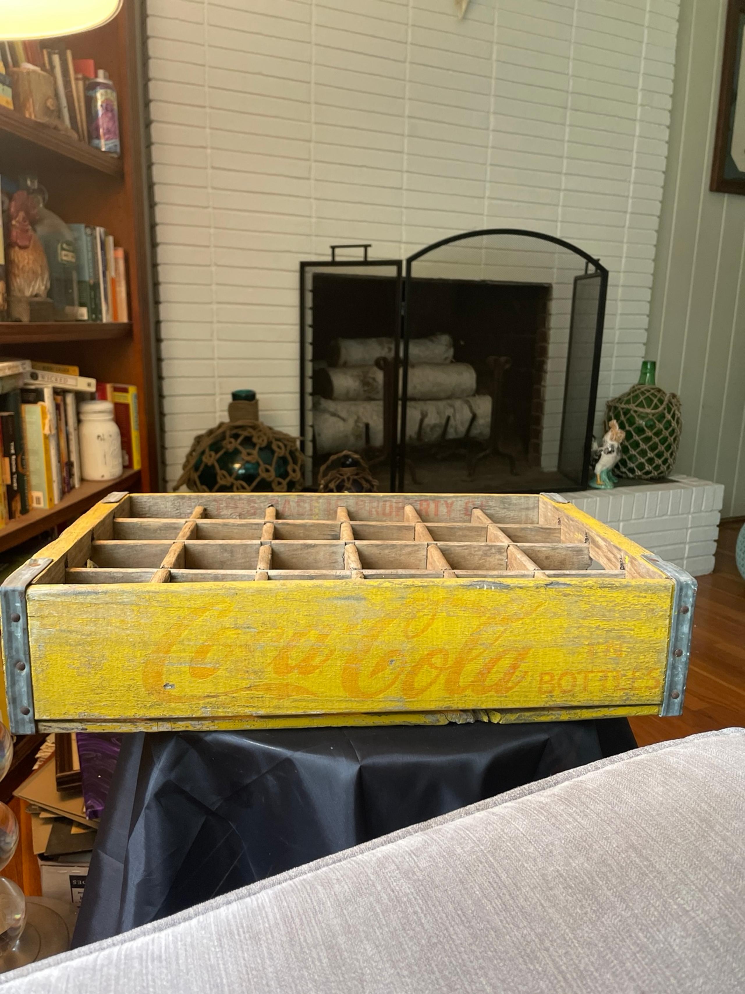 Vintage Wooden Coca Cola Bottle Crate Circa 1940 - Coca-Cola