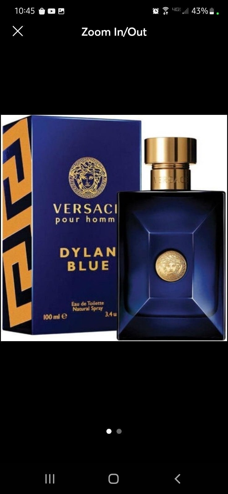 Versace Pour Homme Dylan Blue by Versace 3.4 oz