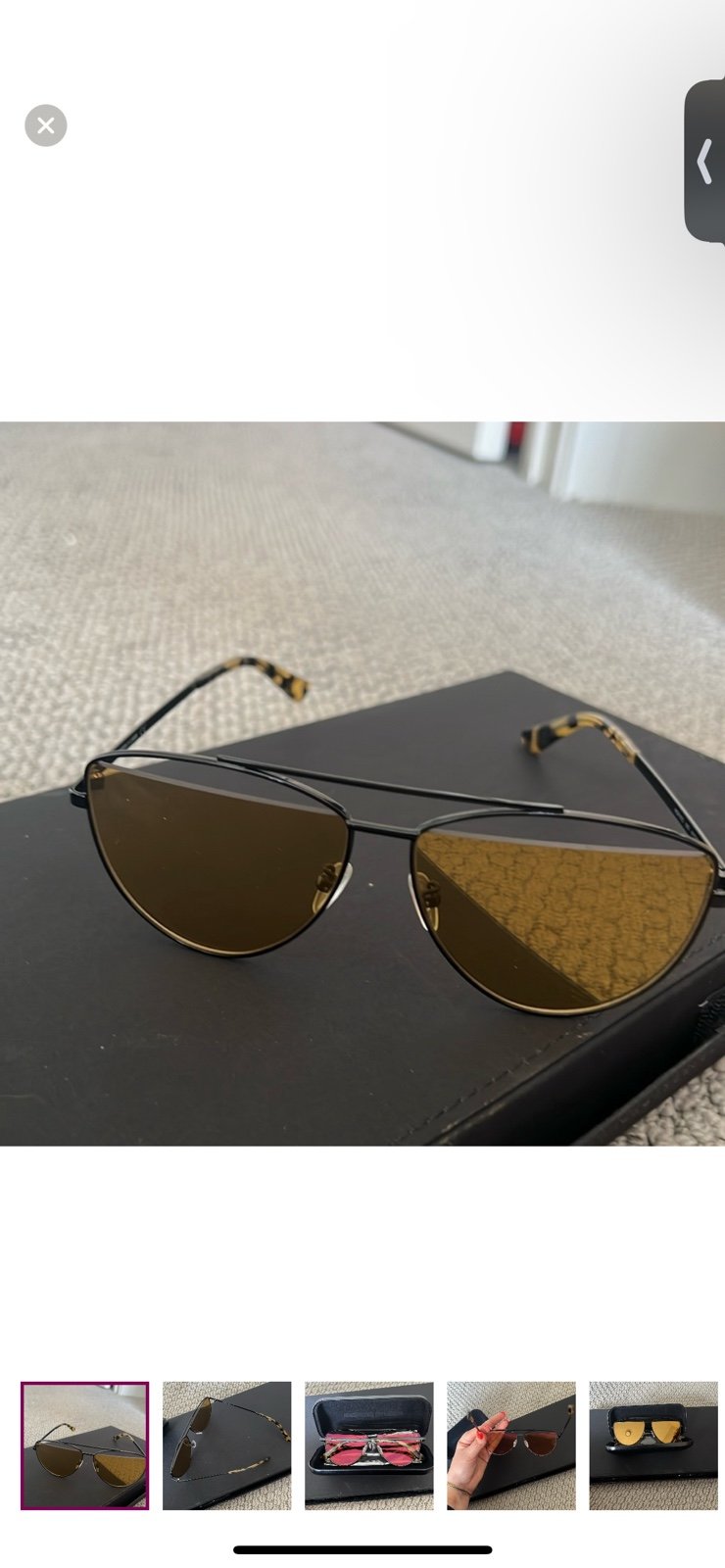 McQ by ALEXANDER MCQUEEN MQ0157S - 002 GOLD tortoiseshell