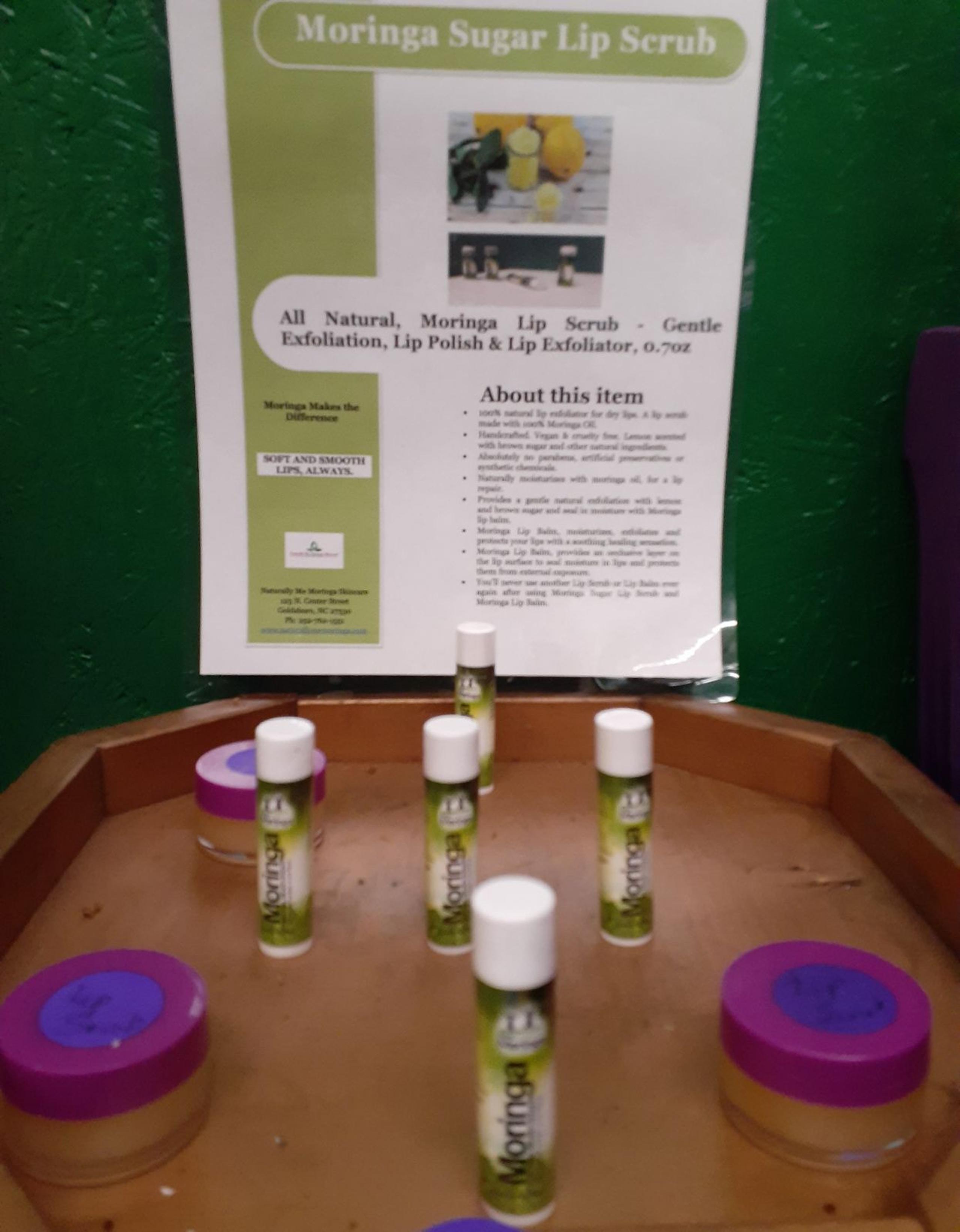 Moringa Sugar Lip Scrub & Lip Balm Combo
