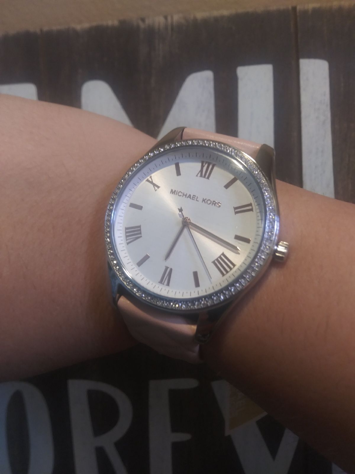 Michael Kors Embossed Leather Watch