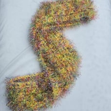 Handmade Pastel Crochet Infinity Scarf