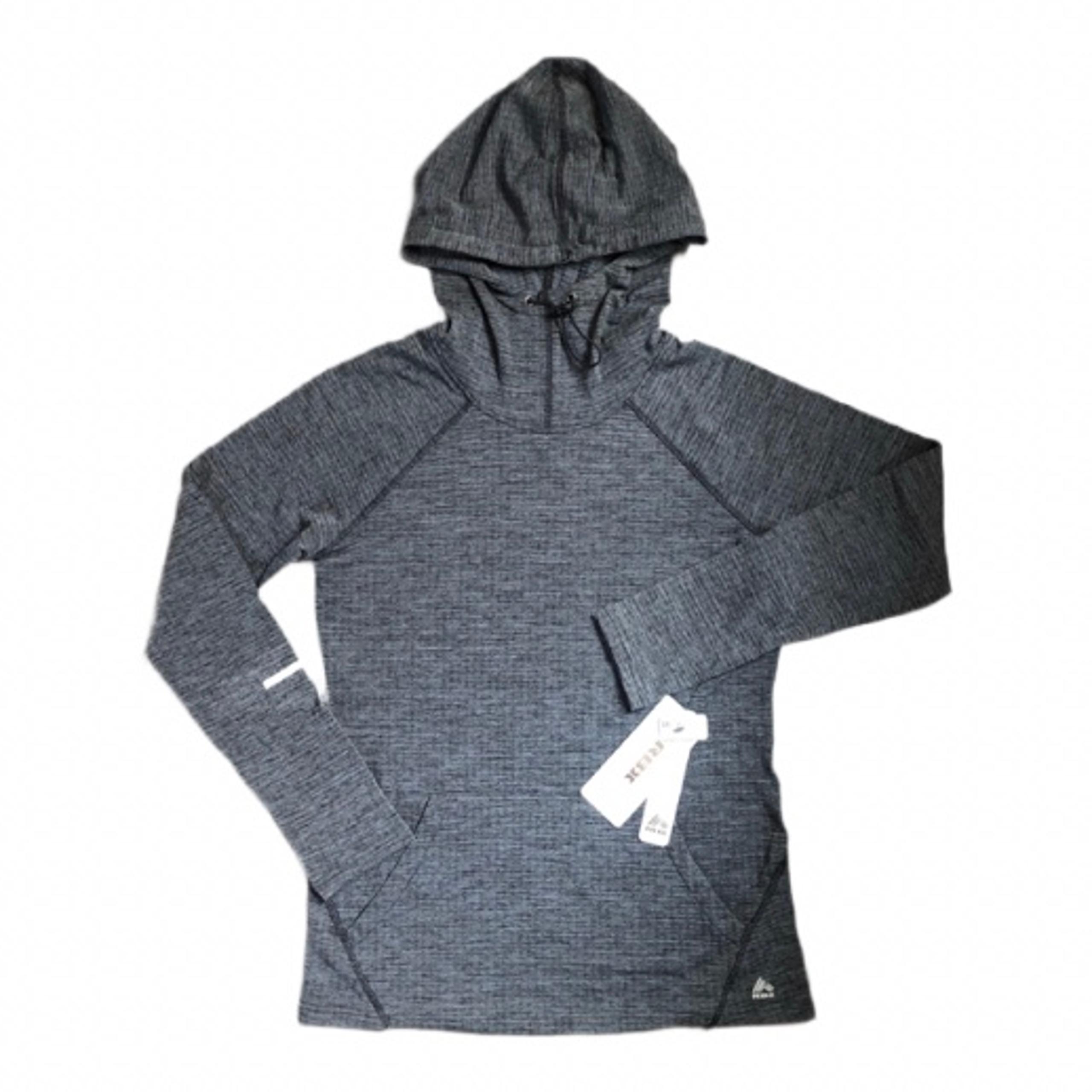 RBX Active Performance Thermal Fleece Pullover Top Womens Med Pockets Cowl Hood