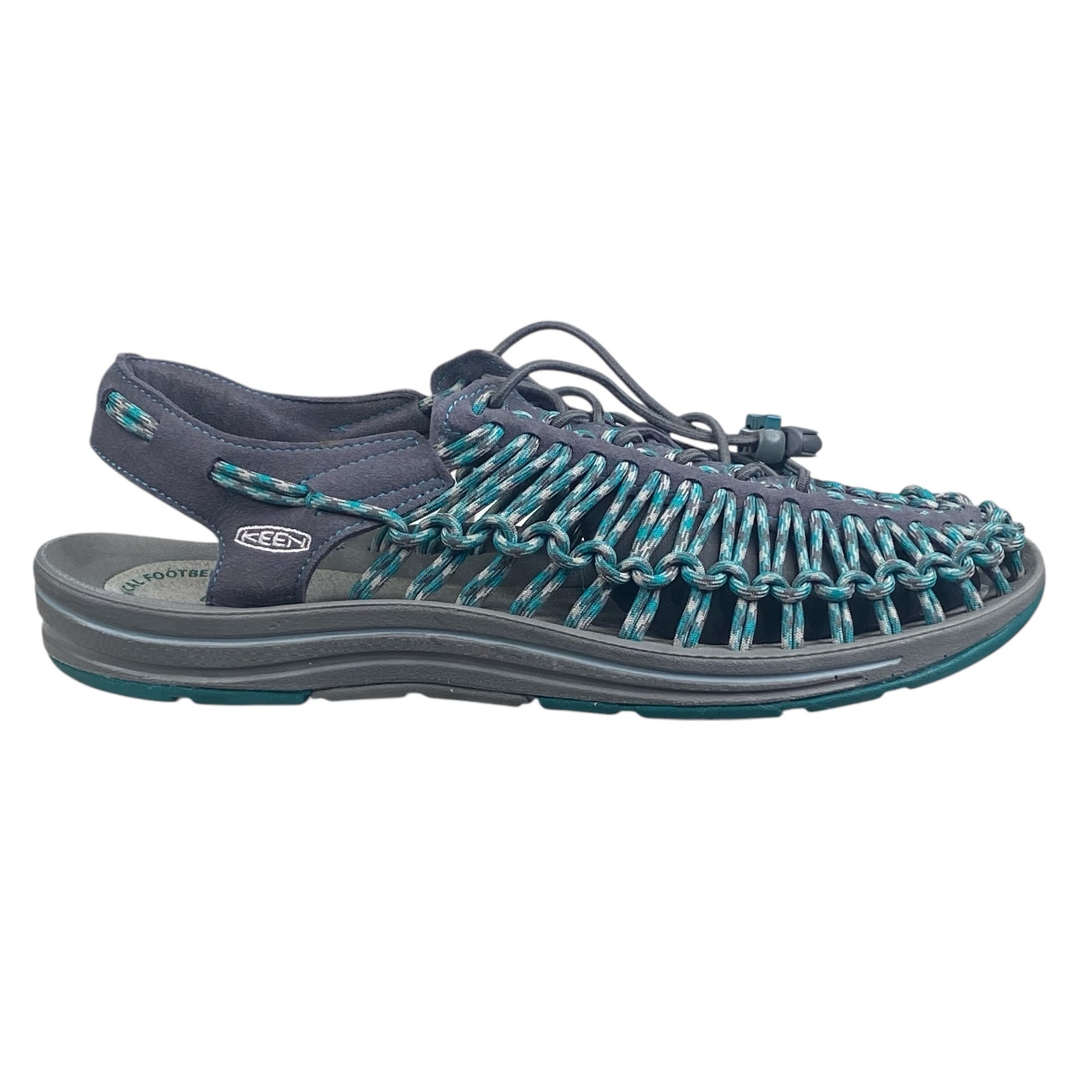 Keen Women’s Uneek Green Grey Trail Hiking Sandal Size US 10