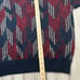 Vintage 90s Jantzen Cottage Aztec Geometric Knit V Neck Sweater Pullover Mens XL