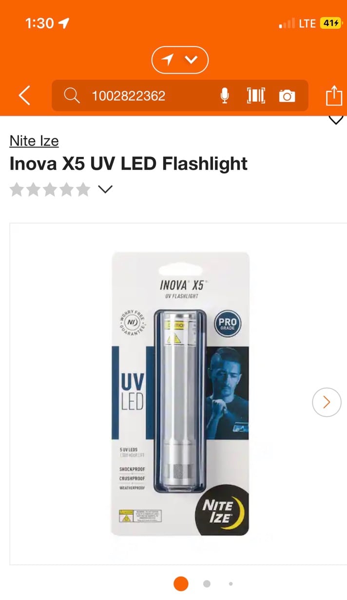 Nite Ize Inova X5 UV LED Flashlight