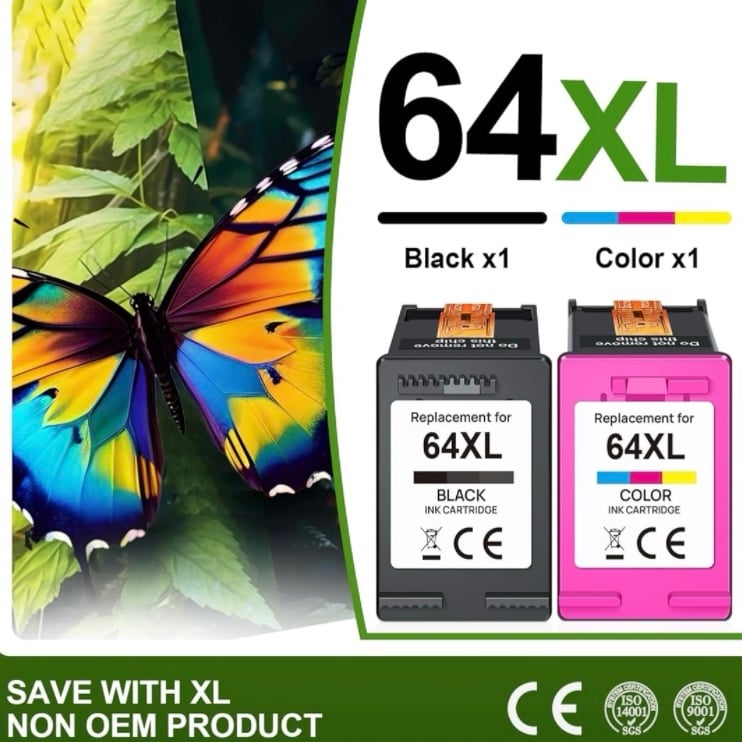 New 64XL Ink Cartridge Replacement for HP Ink 64 HP 64 Ink for HP 64XL Ink