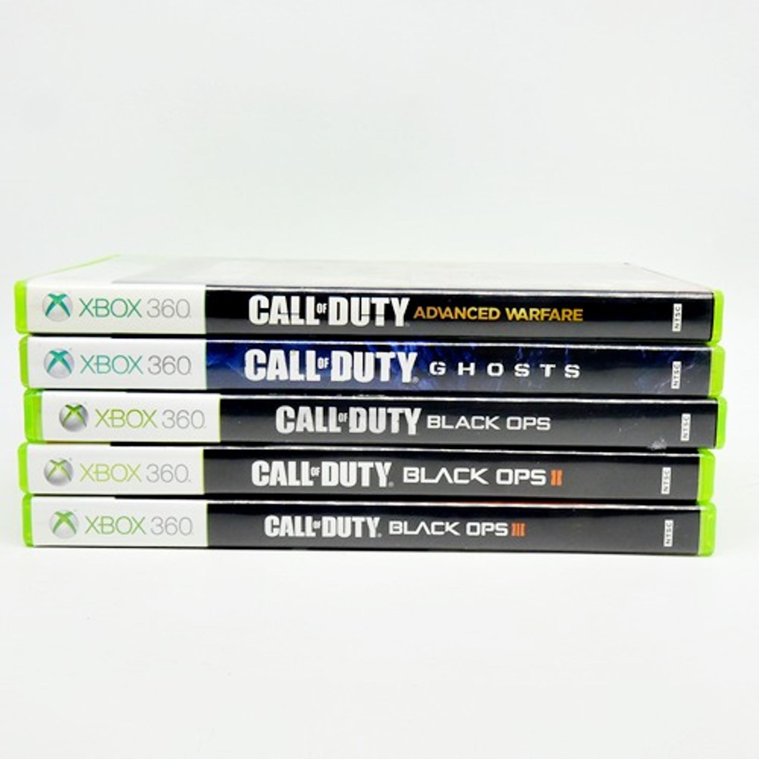 Call Of Duty Lot Of 5 Xbox 360 Black Ops 1 2 3 Ghosts Advanced Warfare