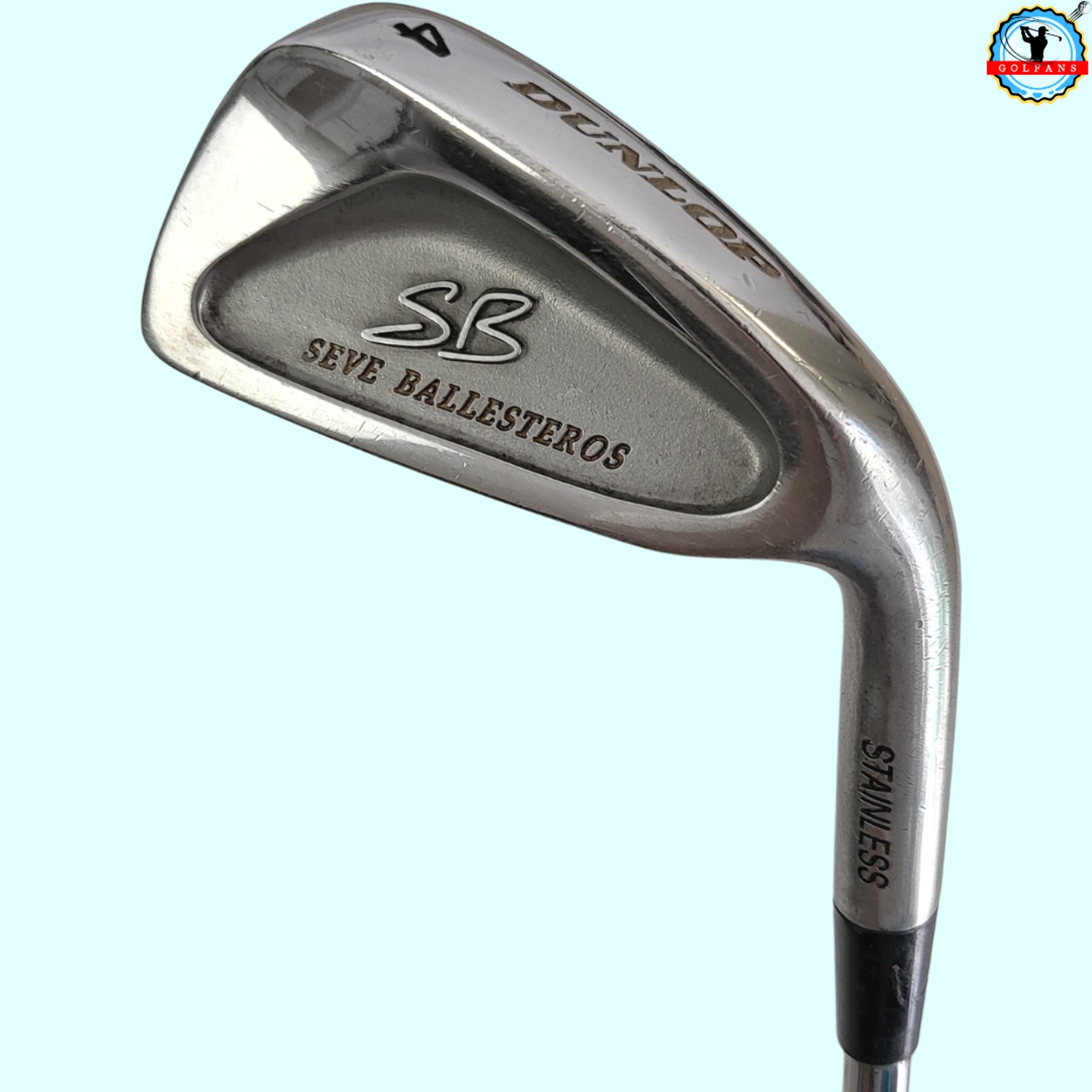 Rare Dunlop SB Seve Ballesteros Single 4 Iron Steel Shaft Regular RH 38 L