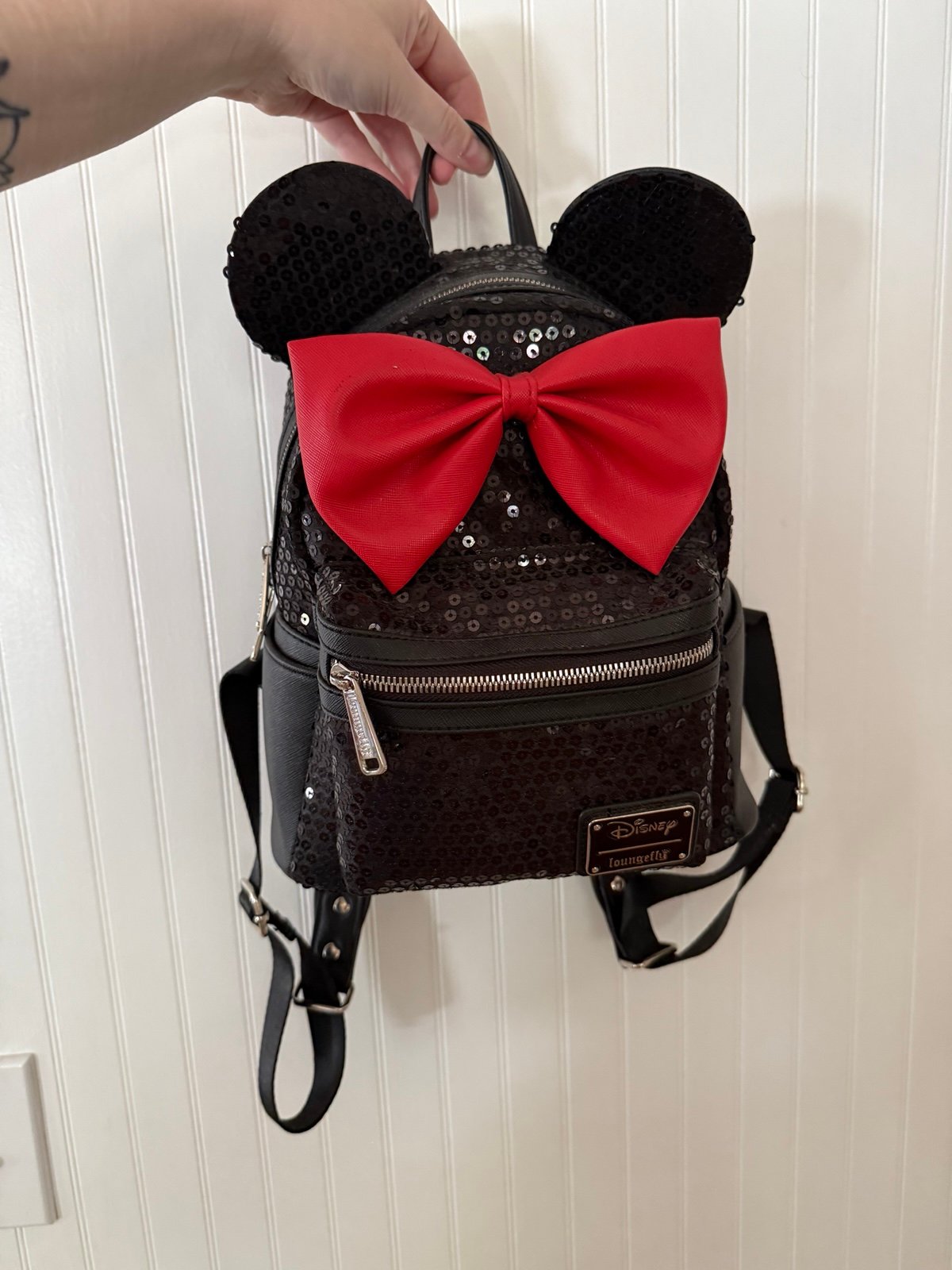 disney minnie mouse sequin loungefly backpack
