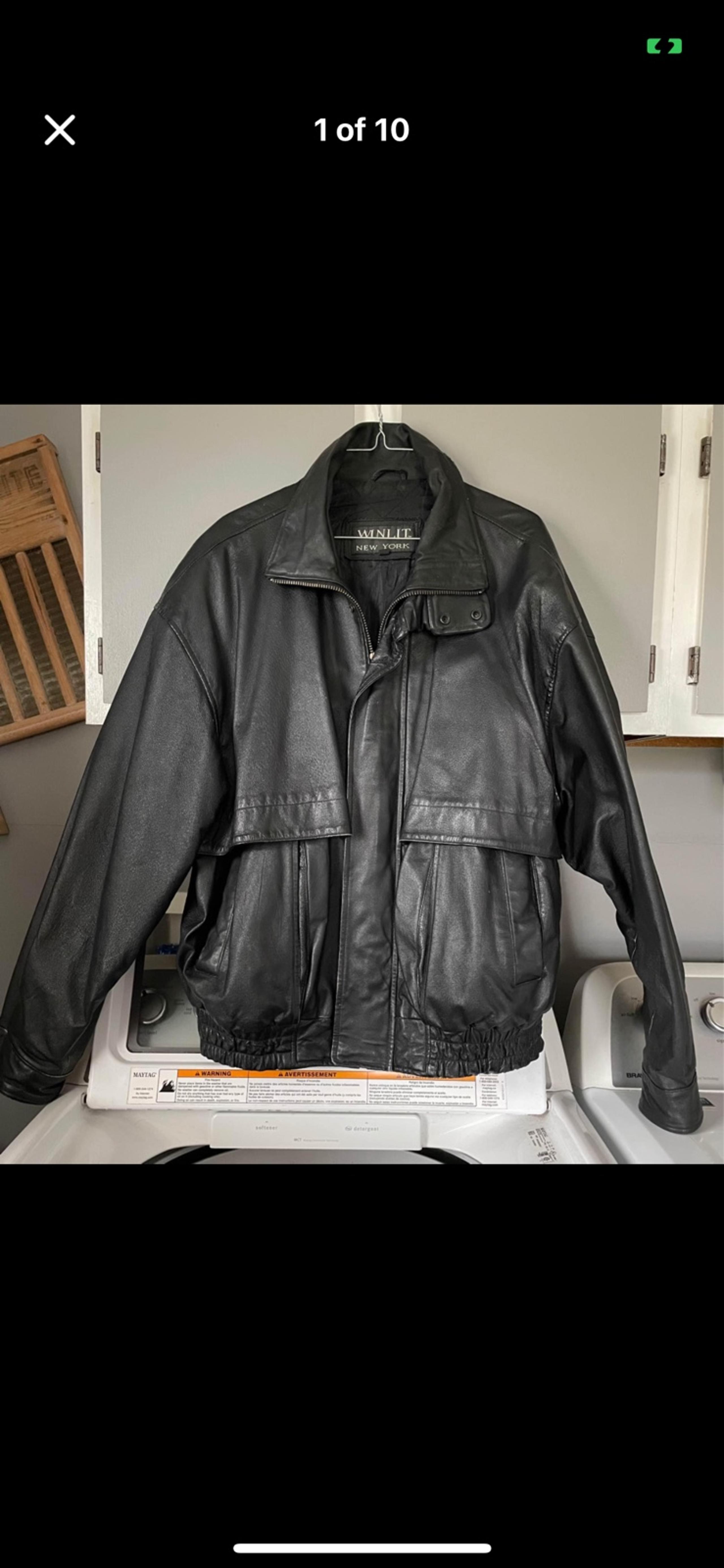 Men’s Leather jacket Genuine Large
