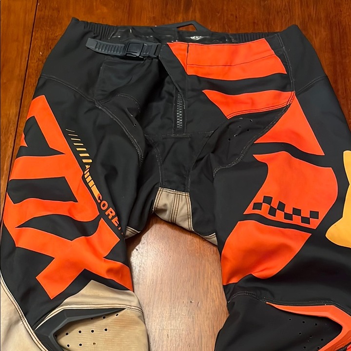 Fox 180 Dirt Bike MotorCross Black and Tan Pants Size 32
