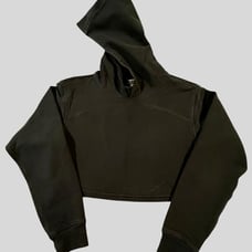 Lululemon Women's Black All Yours Cropped Hoodie Size-2