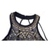 B.Darlin Juniors' BLUE HALTER NECK RHINESTONE BEADED CROPPED TOP SIZE 5/6 Vegas