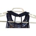 B.Darlin Juniors' BLUE HALTER NECK RHINESTONE BEADED CROPPED TOP SIZE 5/6 Vegas