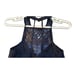 B.Darlin Juniors' BLUE HALTER NECK RHINESTONE BEADED CROPPED TOP SIZE 5/6 Vegas