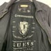 Men’s Guess Vintage Black Denim Lightweight Full Zip Jacket Size L