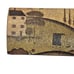 Vtg Wooden Box Rustic Hinges Horse Carriage Buggy Scenic Village Trinket Pencil