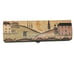 Vtg Wooden Box Rustic Hinges Horse Carriage Buggy Scenic Village Trinket Pencil