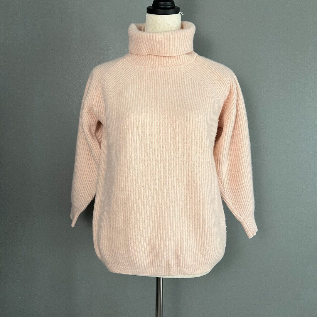 Vintage Lorella Braglia Sweater Womens 42/8 Wool Angora Coquette Ballet Ethereal
