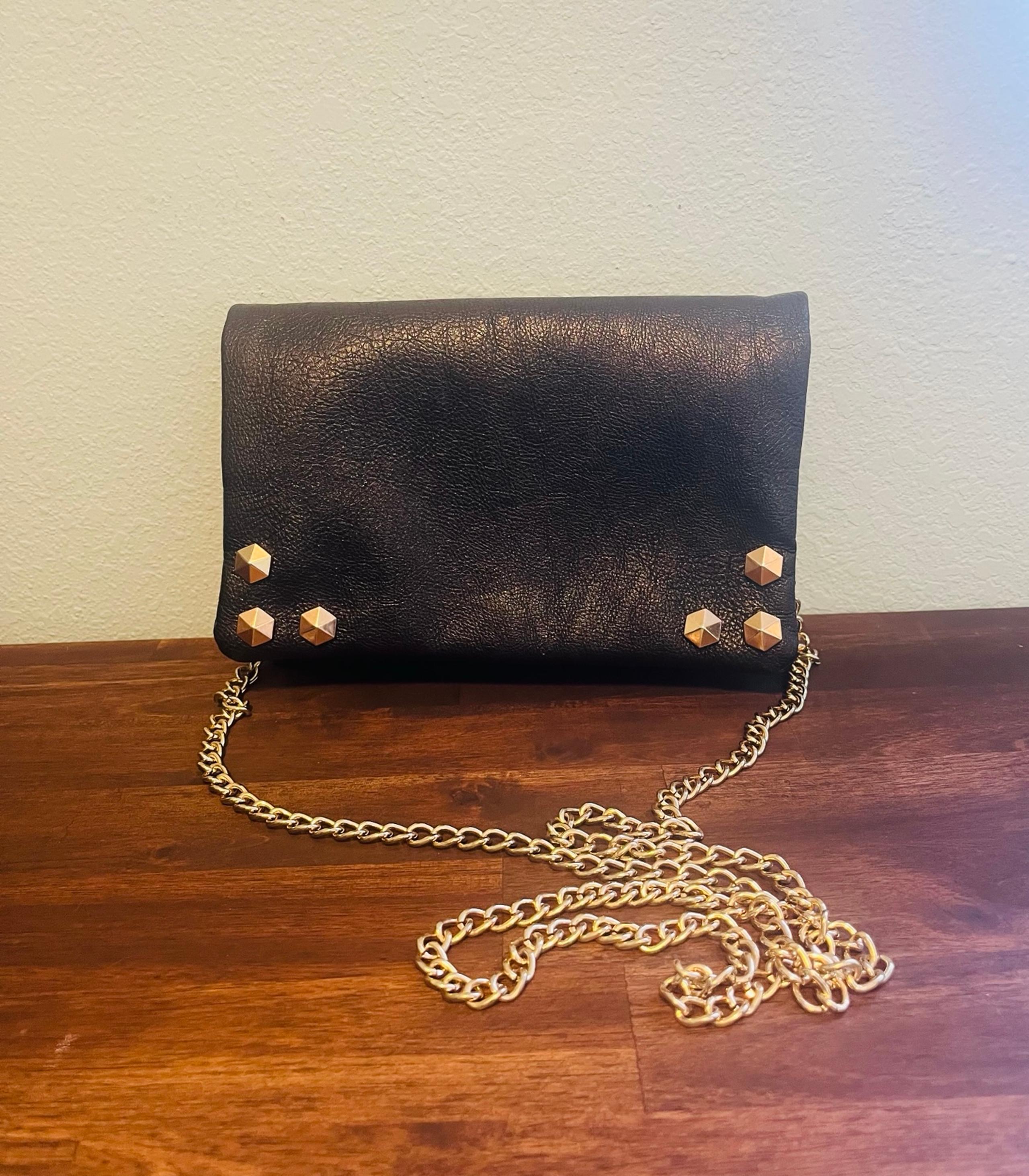 Charlotte Russe Two Pocket Chain Strap Flap Cross Body Bag