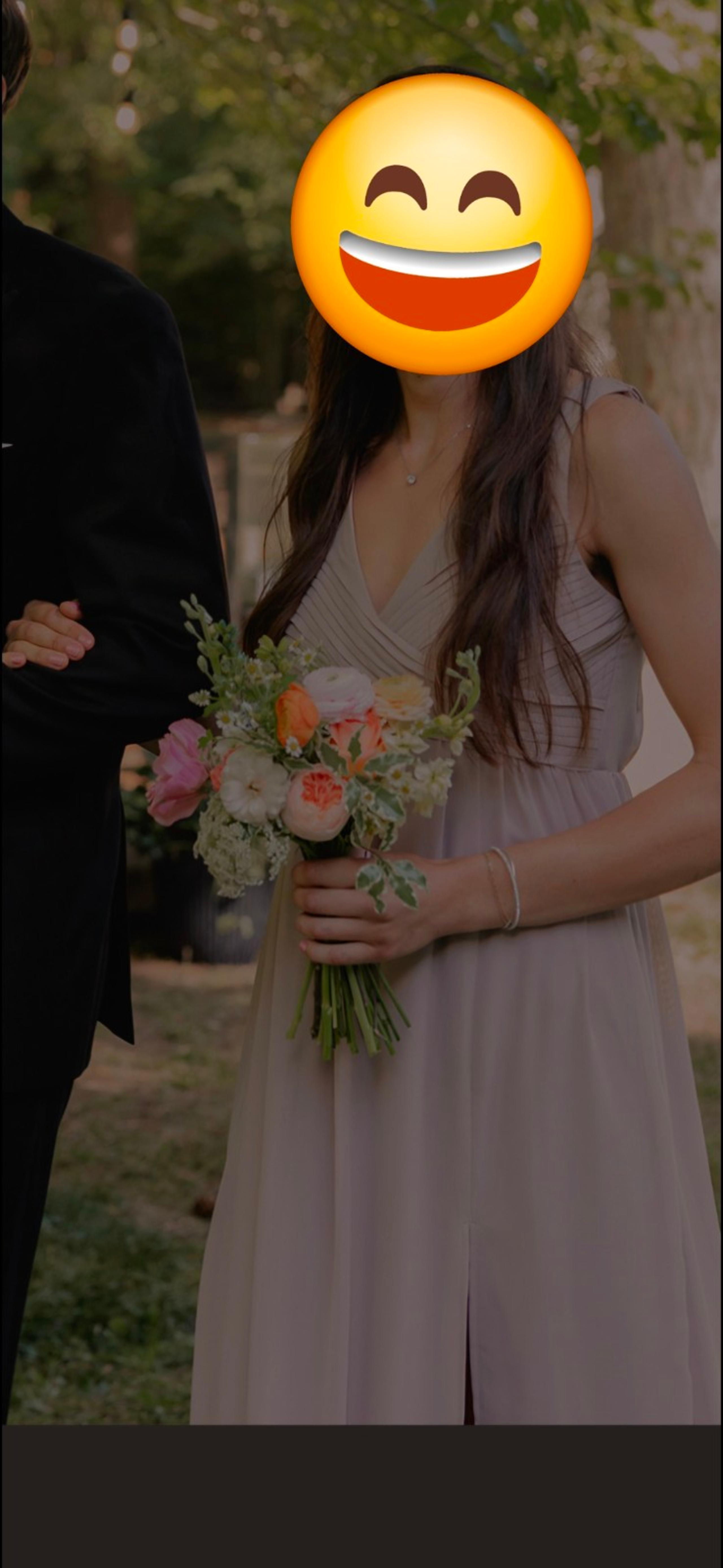Birdy Grey Medium Women's Beige Bridesmaid Dress