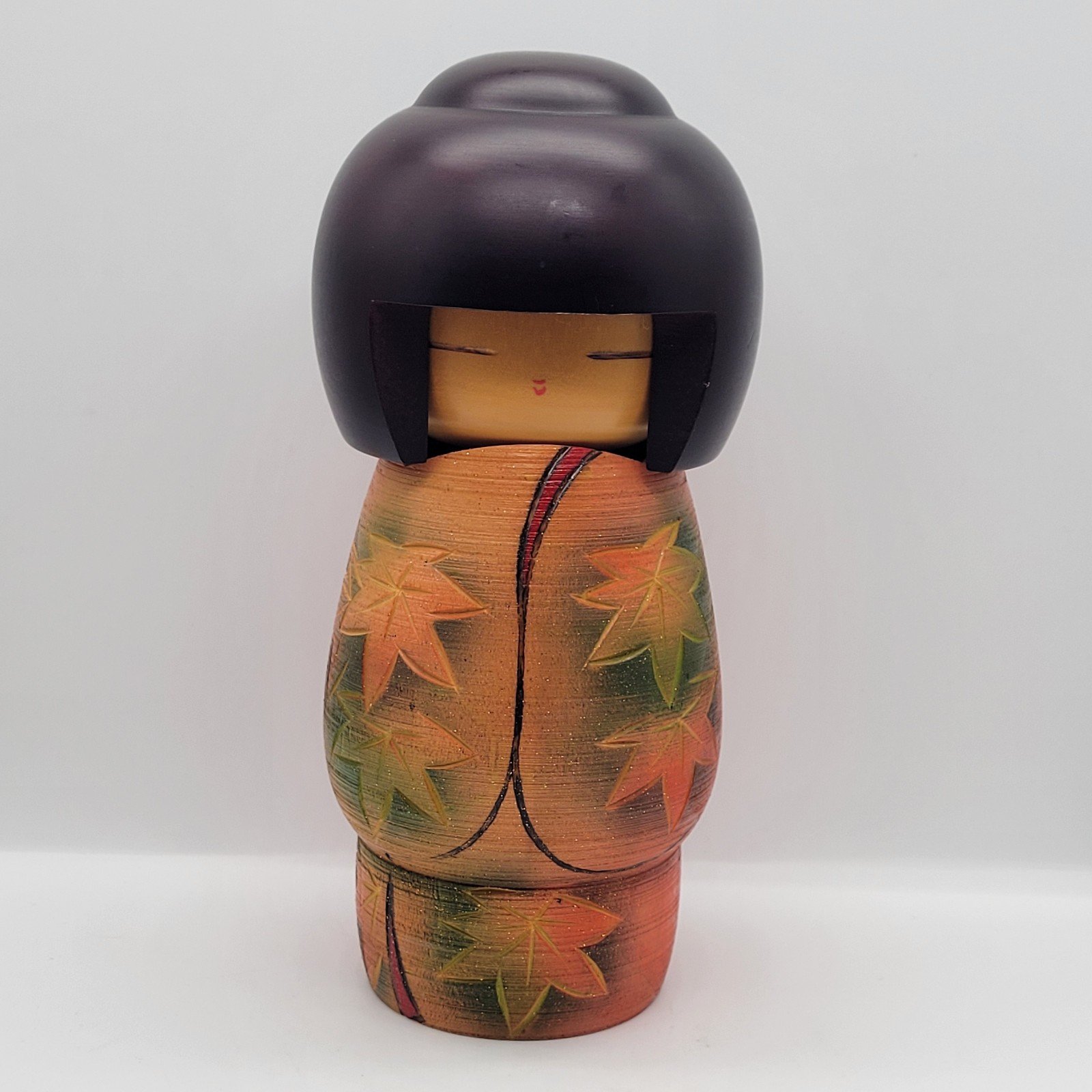 Seigaku Ando Kokeshi Doll | Approx. 8 In | Vintage Rare Old Head/Body Wood