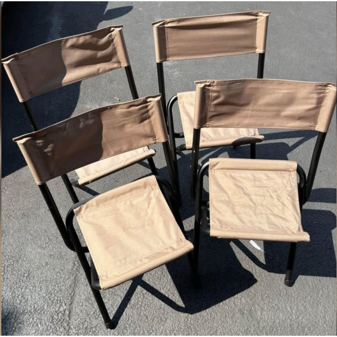 Bundle of 4 Coleman Woodsman II Folding Outdoor Chairs